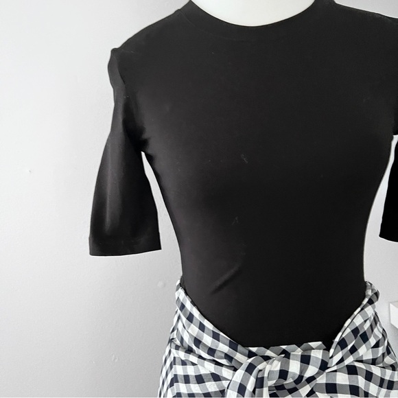 Maje rapri black and white gingham dress size 1 small - Picture 6 of 16